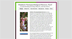 Desktop Screenshot of childrensneuroservices.com